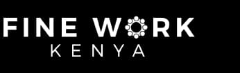 Finework Kenya Limited Logo || Fine Work Kenya Limited White Logo